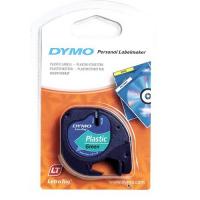 Dymo 91204 12mm 綠底黑字 膠質 標簽帶 4M