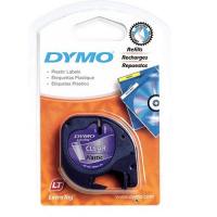 Dymo 12267 12mm 透明底黑字 膠質 標簽帶 4M