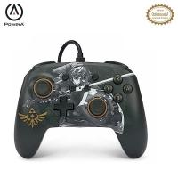 PowerA ENWIRED CONTROLLER ZELDA BATTLE READY LINK 薩爾達傳說 黑白林克版  加強版有線控制器 NSGP0091-01