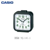 CASIO 鬧鐘 TQ-141-1 黑框白底